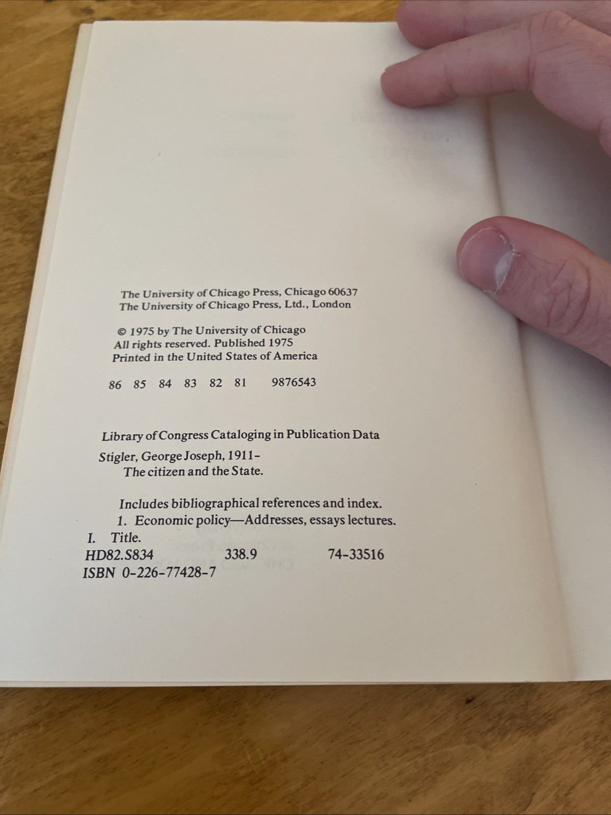 The Citizen and the State: Essays on Regulation