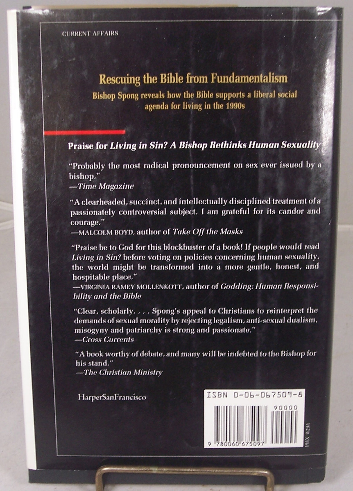 Rescuing the Bible from Fundamentalism by John Shelby Spong, 1991 1st Ed. SIGNED