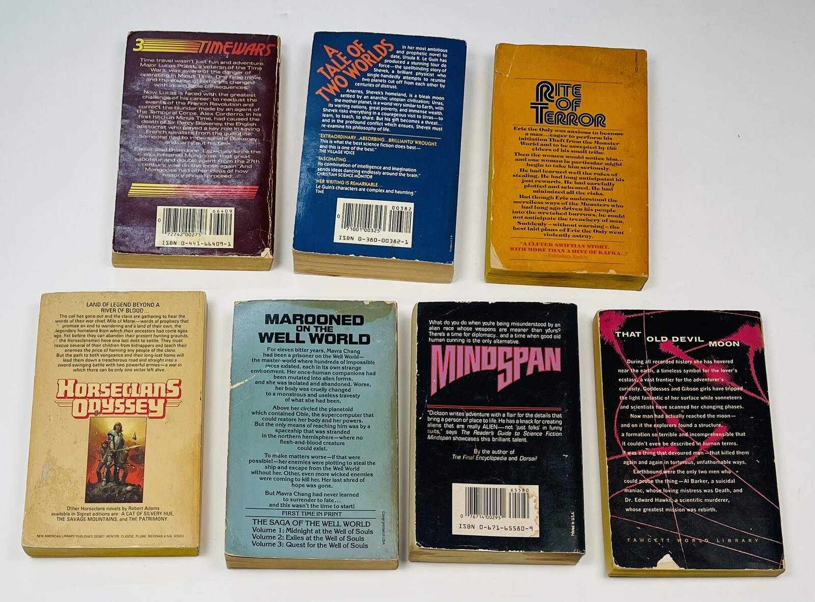 VTG 50s-80s Lot 14 Sci-Fi Fantasy PAPERBACK BOOKS Del Rey Signet Ace Avon Baen