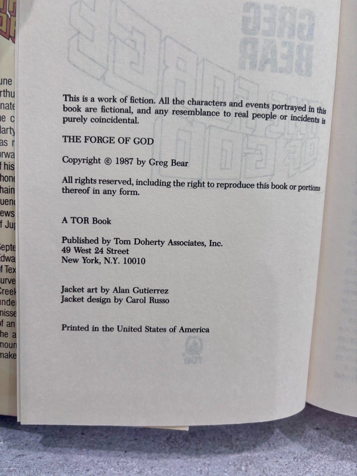 Greg Bear HC Lot x4 | Forge of God+Foundation Chaos+Hull Zero Three+Star Wars RP