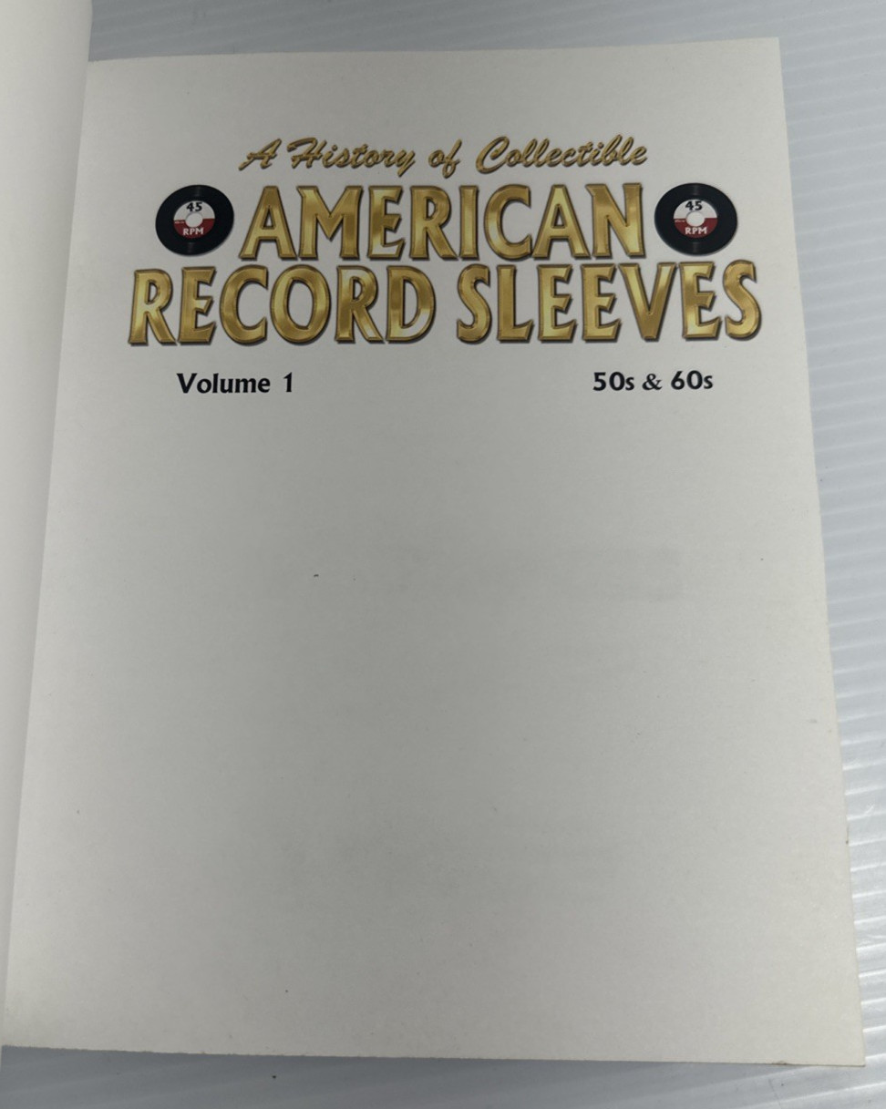 SIGNED History Of Collectible American Record Sleeves Vol 1 50s 60s Jeff Marcus