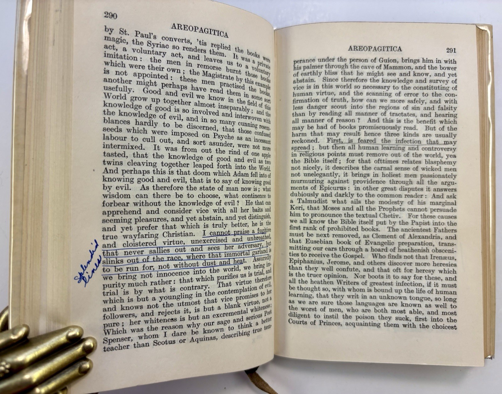 Milton’s Prose – World’s Classics #293 Oxford Univ Press 1931 – Original Jacket