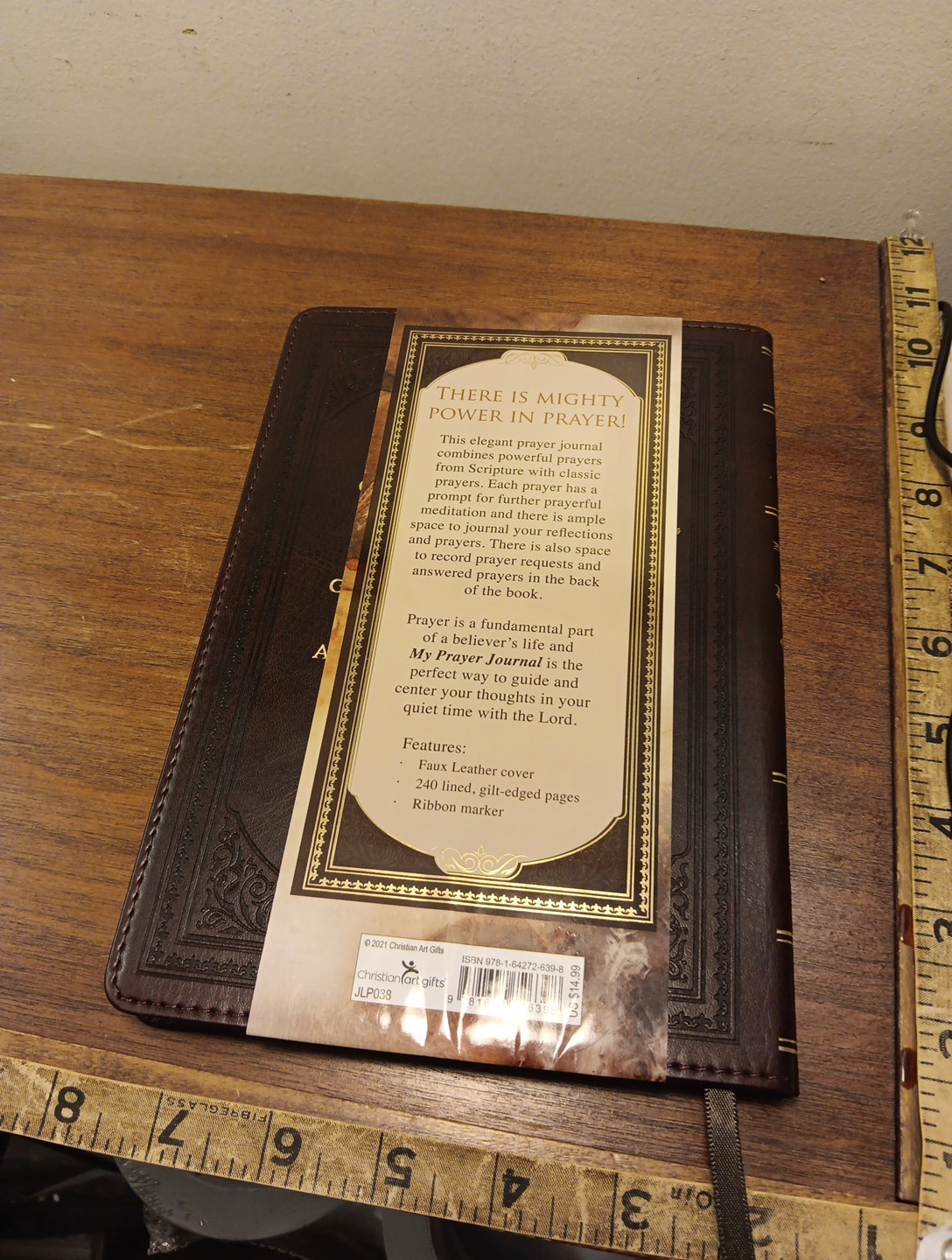 Prayer Journal, blank book, by Christian Art Gifts Inc. 2021, Leather, Brand New