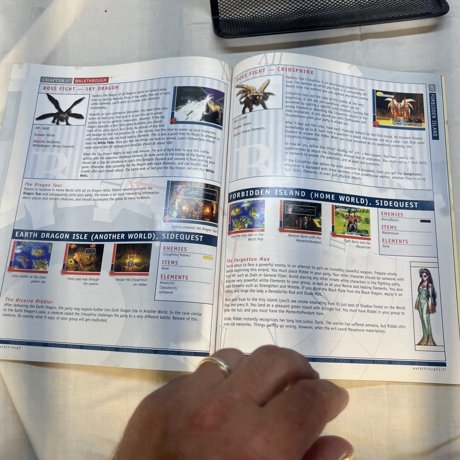 Chrono Cross Official Strategy Guide Brady Games Sony PlayStation Squaresoft