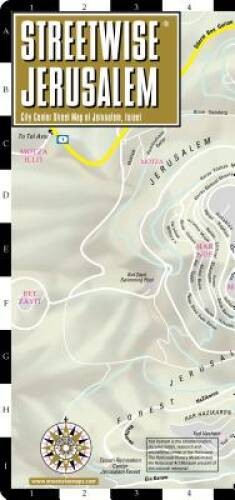 Streetwise Jerusalem Map – Laminated City Center Street Map of Jerusalem, – GOOD