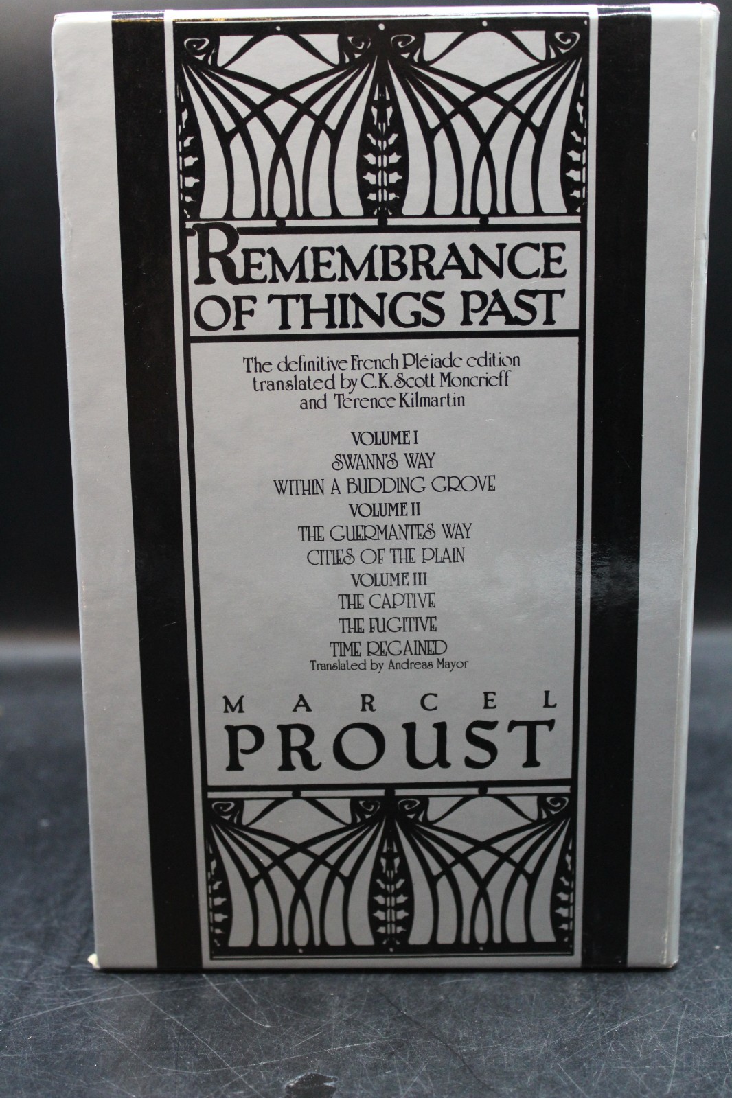 Marcel Proust Remembrance of Things Past 3 Volume Set Paperback Slipcase 1982