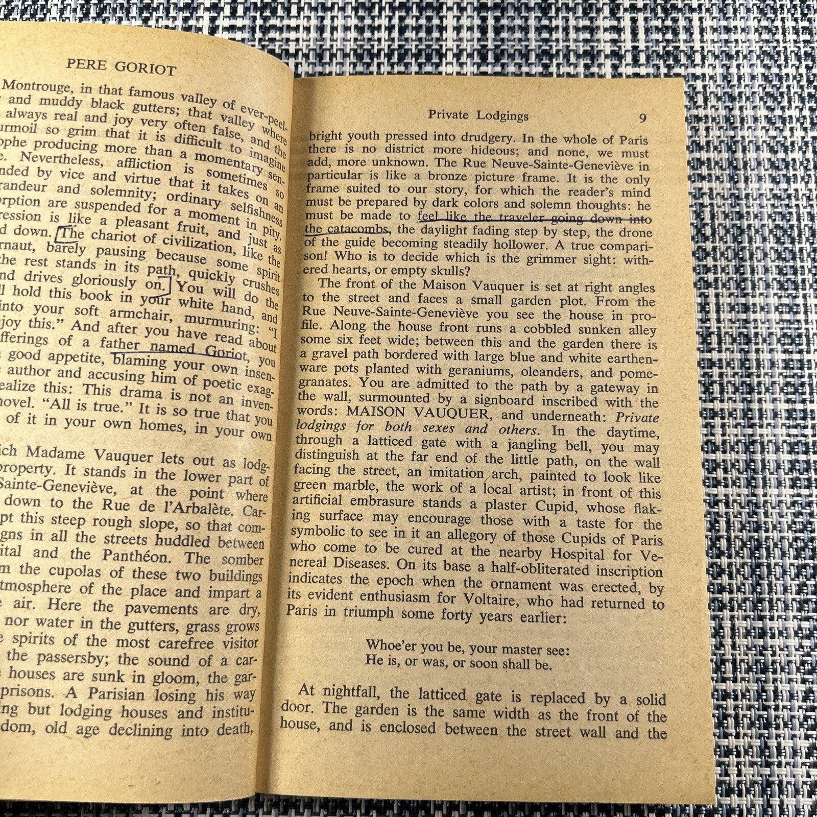 Pere Goriot ~ Honore de Balzac 1962 Vintage Signet Paperback