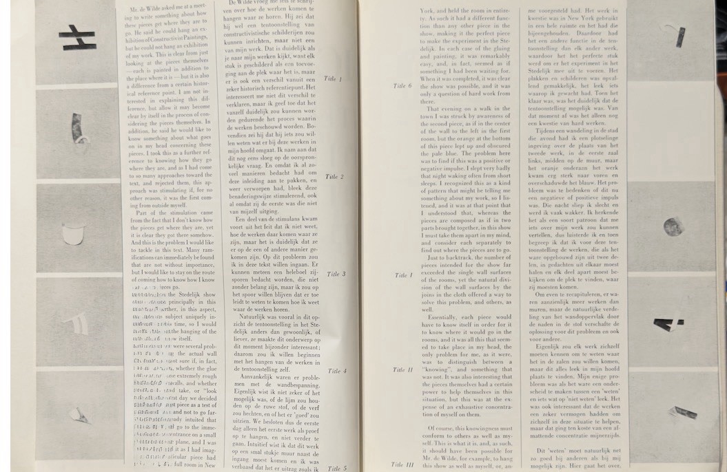 RICHARD TUTTLE STEDELIJK MUSEUM JANUARY 18 – MARCH 4, 1979Limited Edition No.648