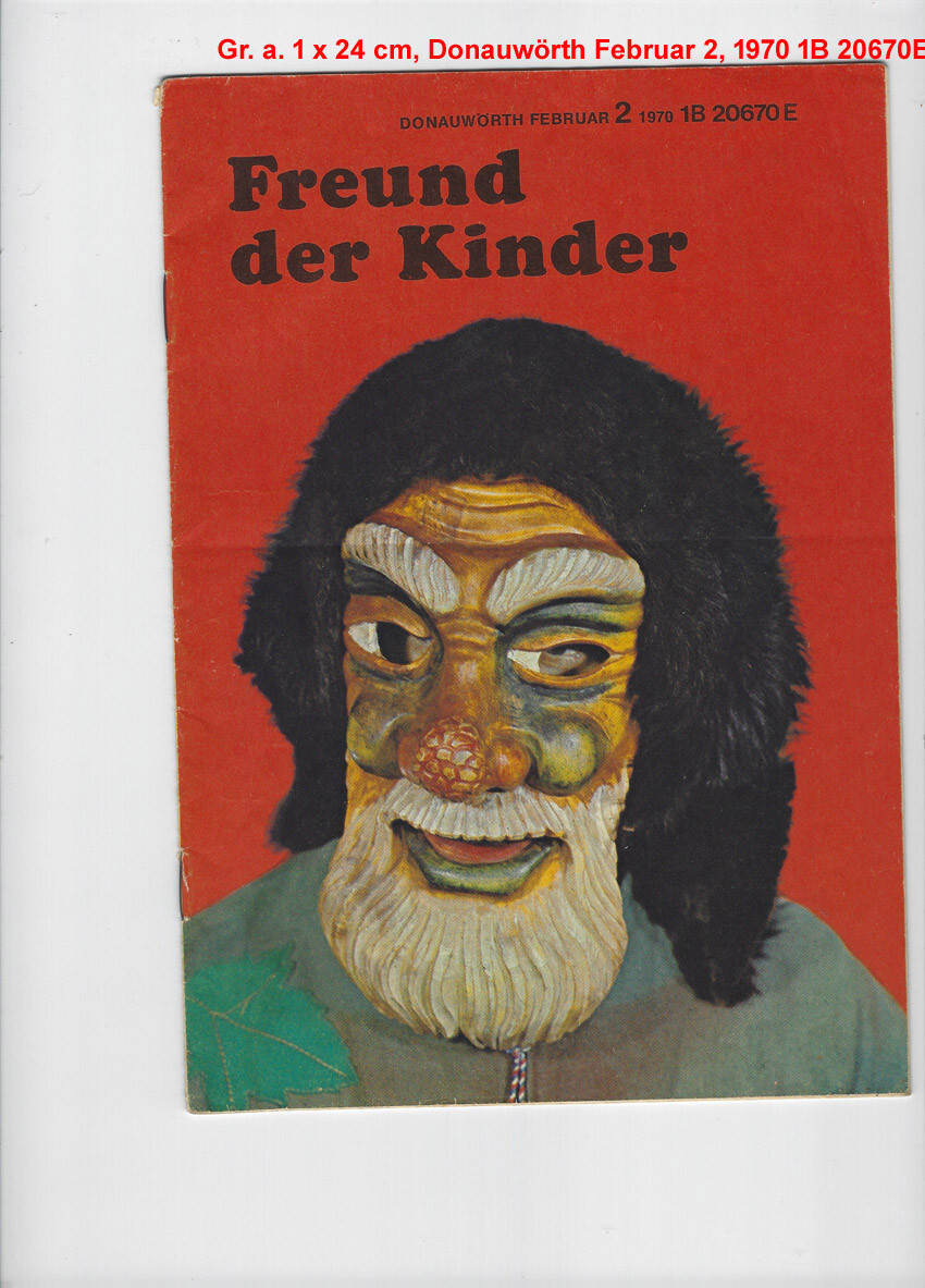 Freund der Kinder Gr. a. 1 x 24 cm, Donauwörth Februar 2, 1970 1B 20670E