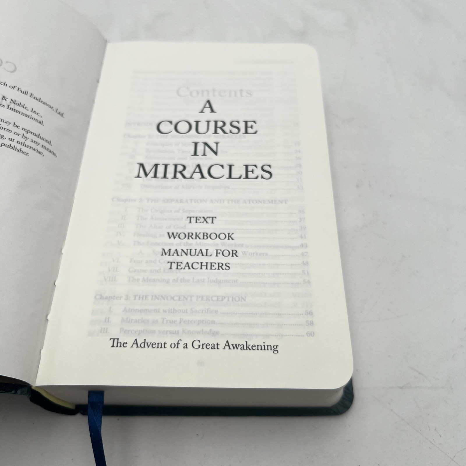 A Course in Miracles: The Advent of a Great Awakening The Manual for Teachers