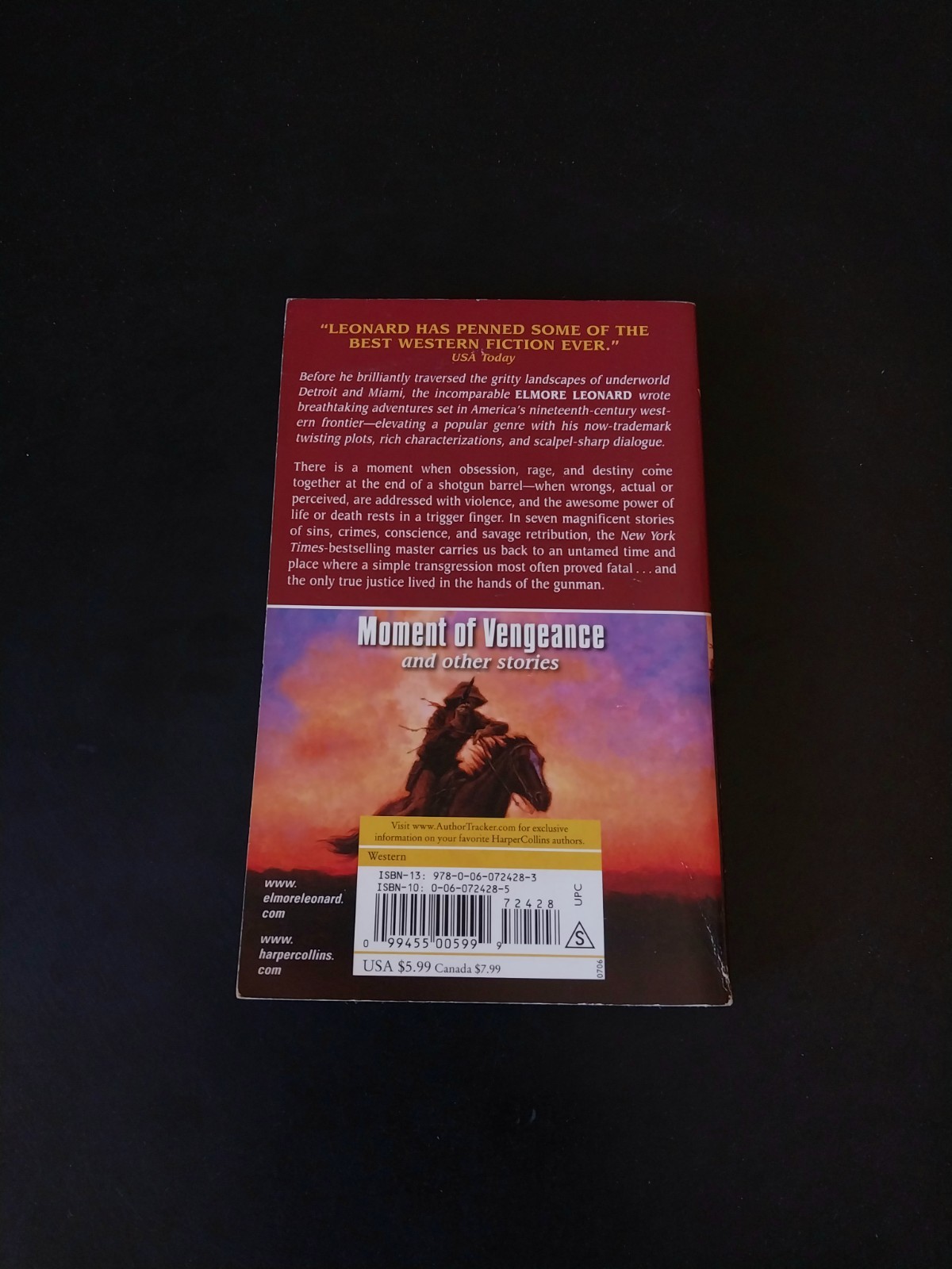 Elmore Leonard – Moment of Vengeance – HarperTorch First Printing 2006