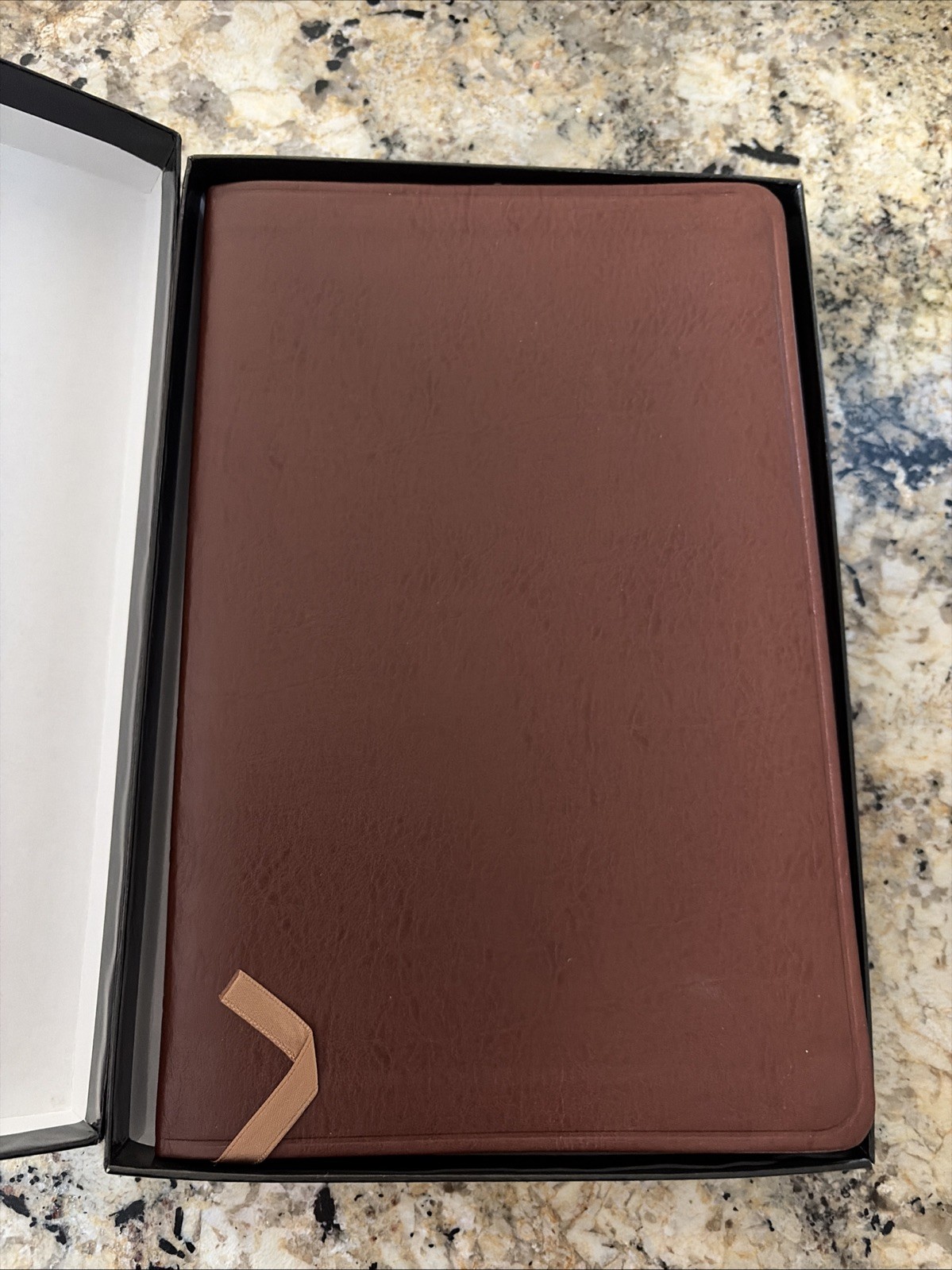 ESV Holy Bible Crossway Classic Thin line Edition Red Letter Tan Bonded Leather