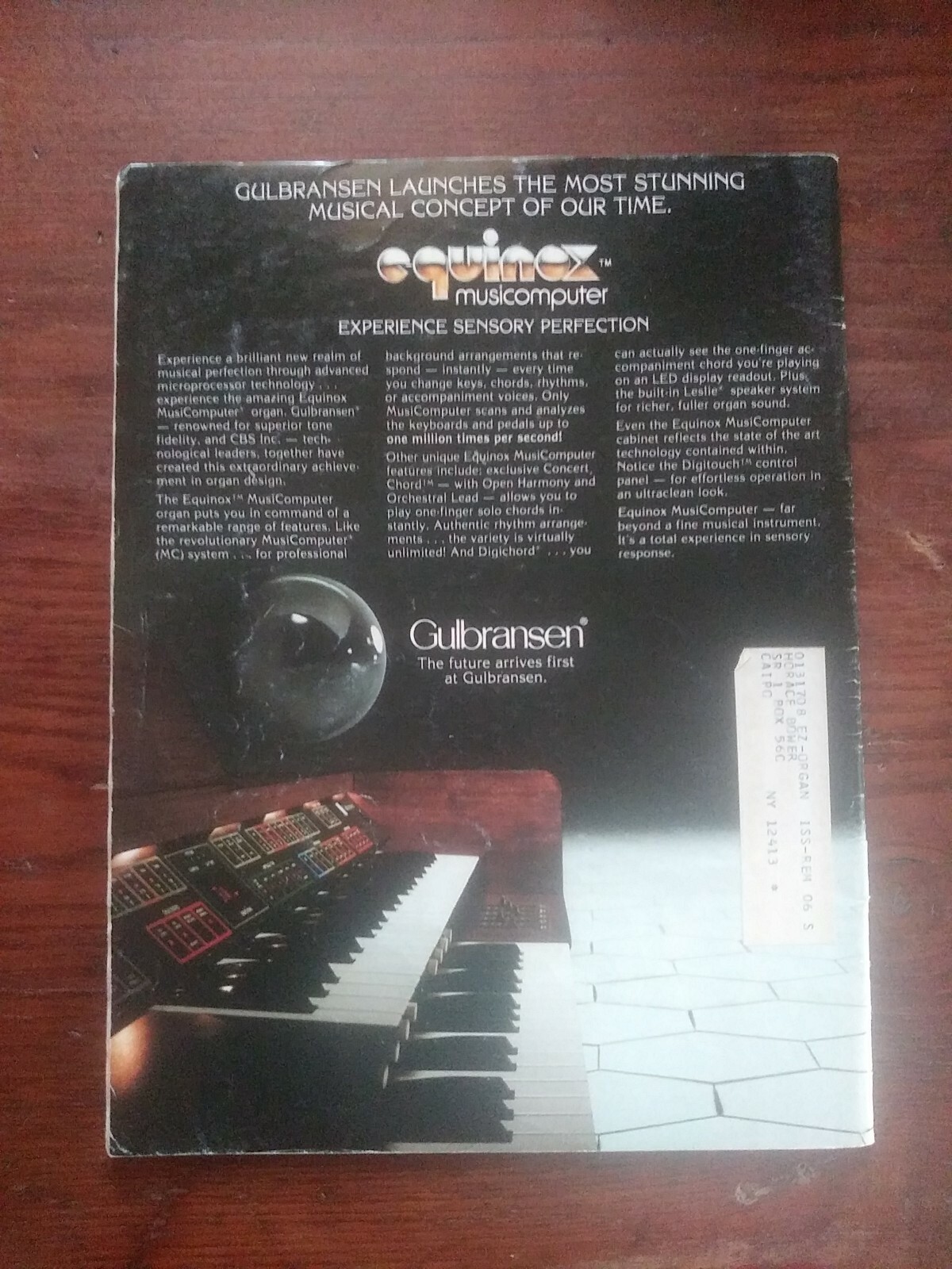 Sheet Music Magazine Back Issue August/September 1982