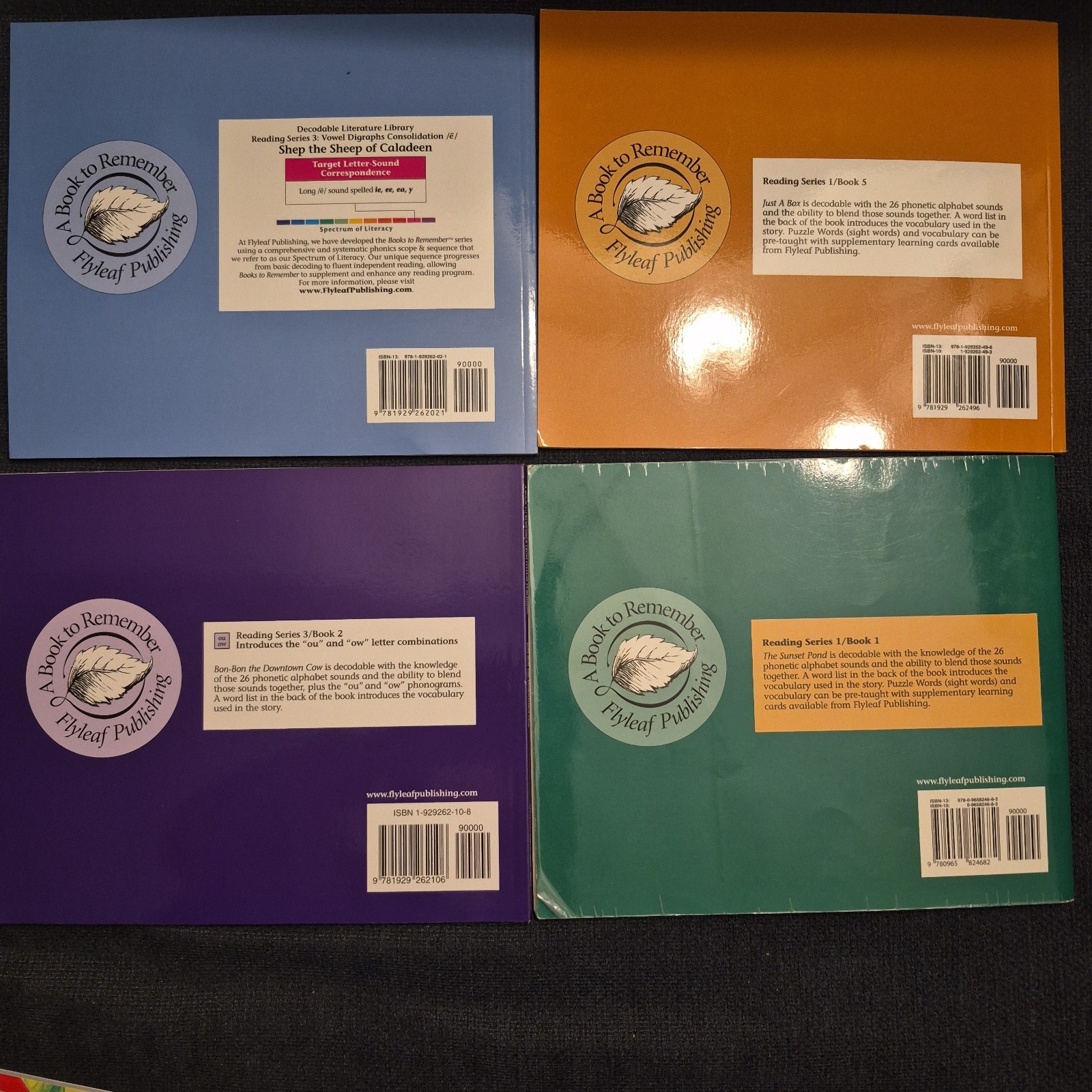 LOT OF 20 A BOOK TO REMEMBER FLYLEAF PUBLISHING DECODABLE READING HOMESCHOOL