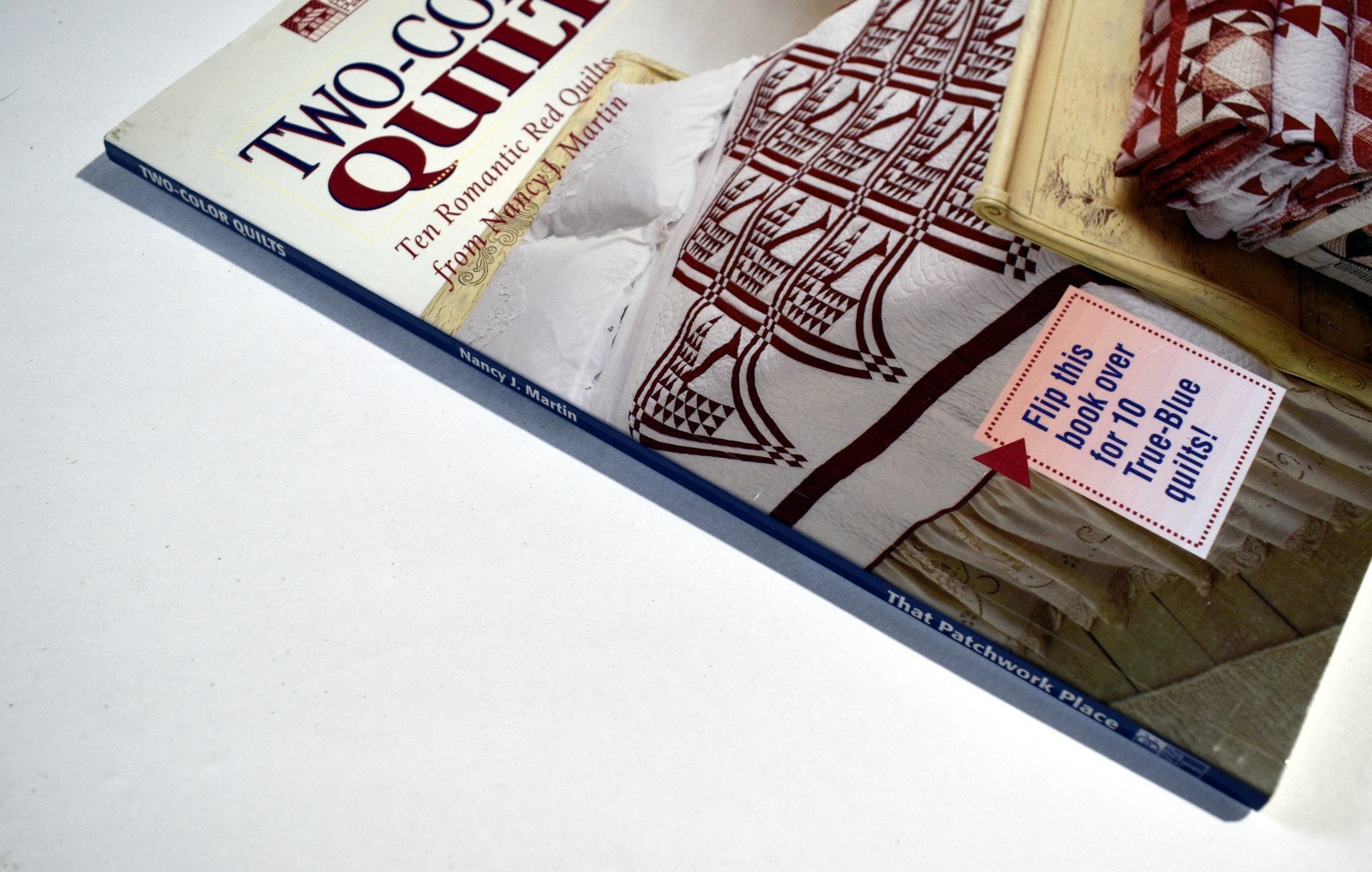 Two Color Quilts 2 books in 1 Red/Blue Martin Martingale 1998 BP VG+
