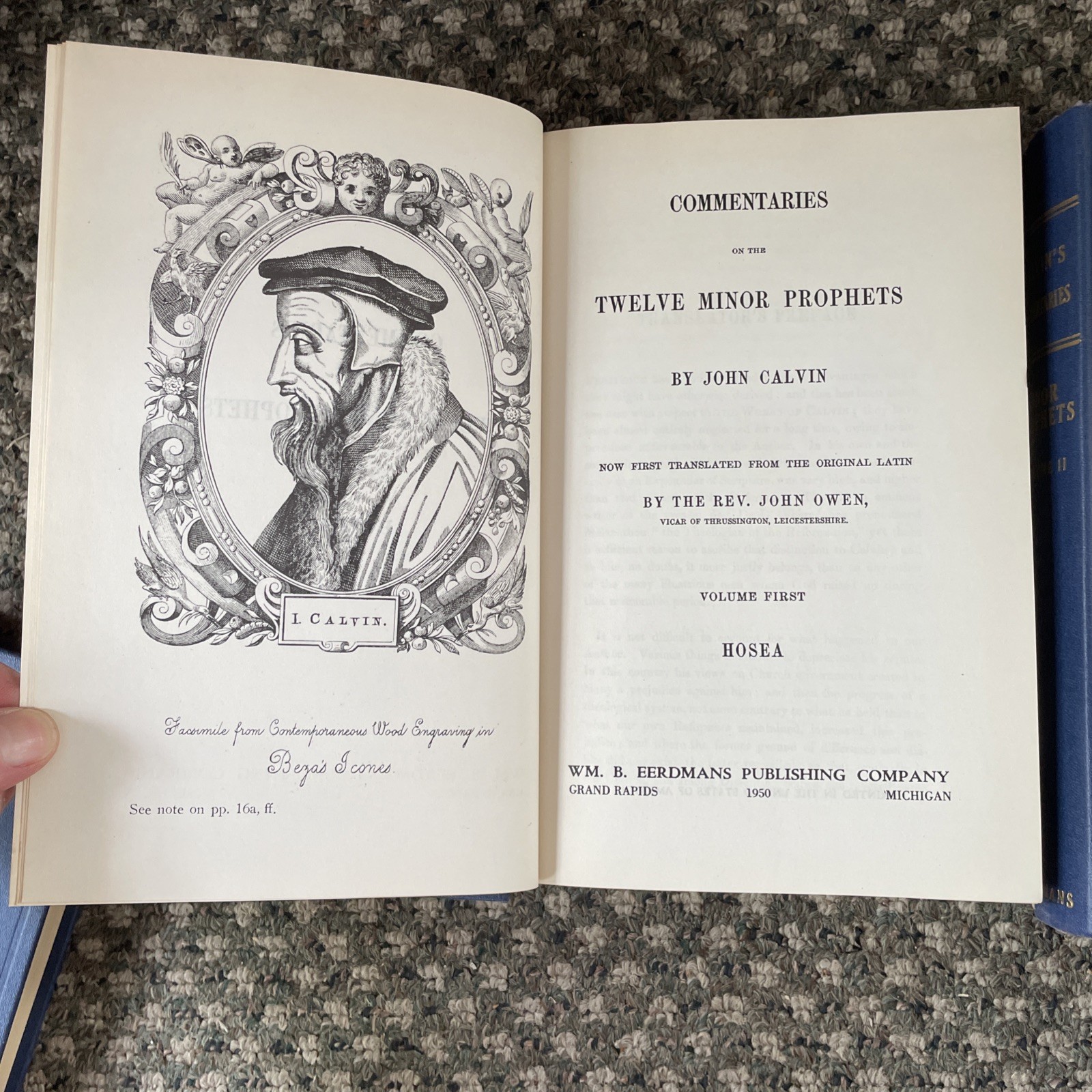 Calvin’s Commentary on Minor Prophets 5 Volume Set Eerdmans Hardback