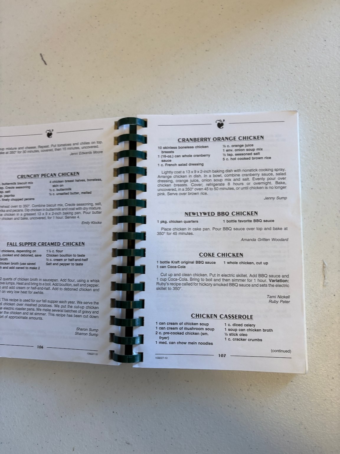 Randolph United Methodist Church Cookbook 2010 Spiral Bound Recipes Morris Press