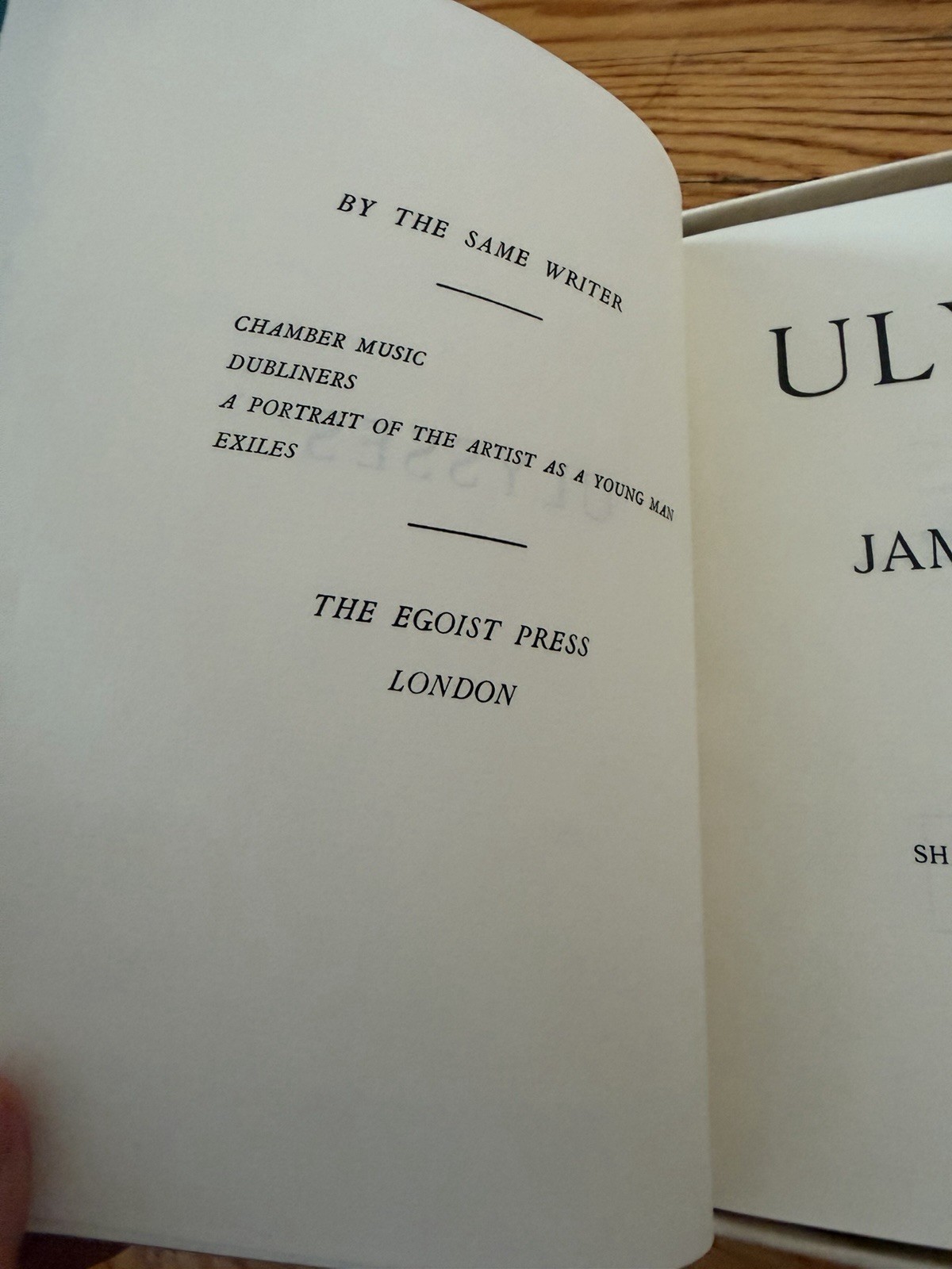 Ulysses FIRST EDITION LIBRARY FEL [Facsimile of 1922 First Edition] Excellent