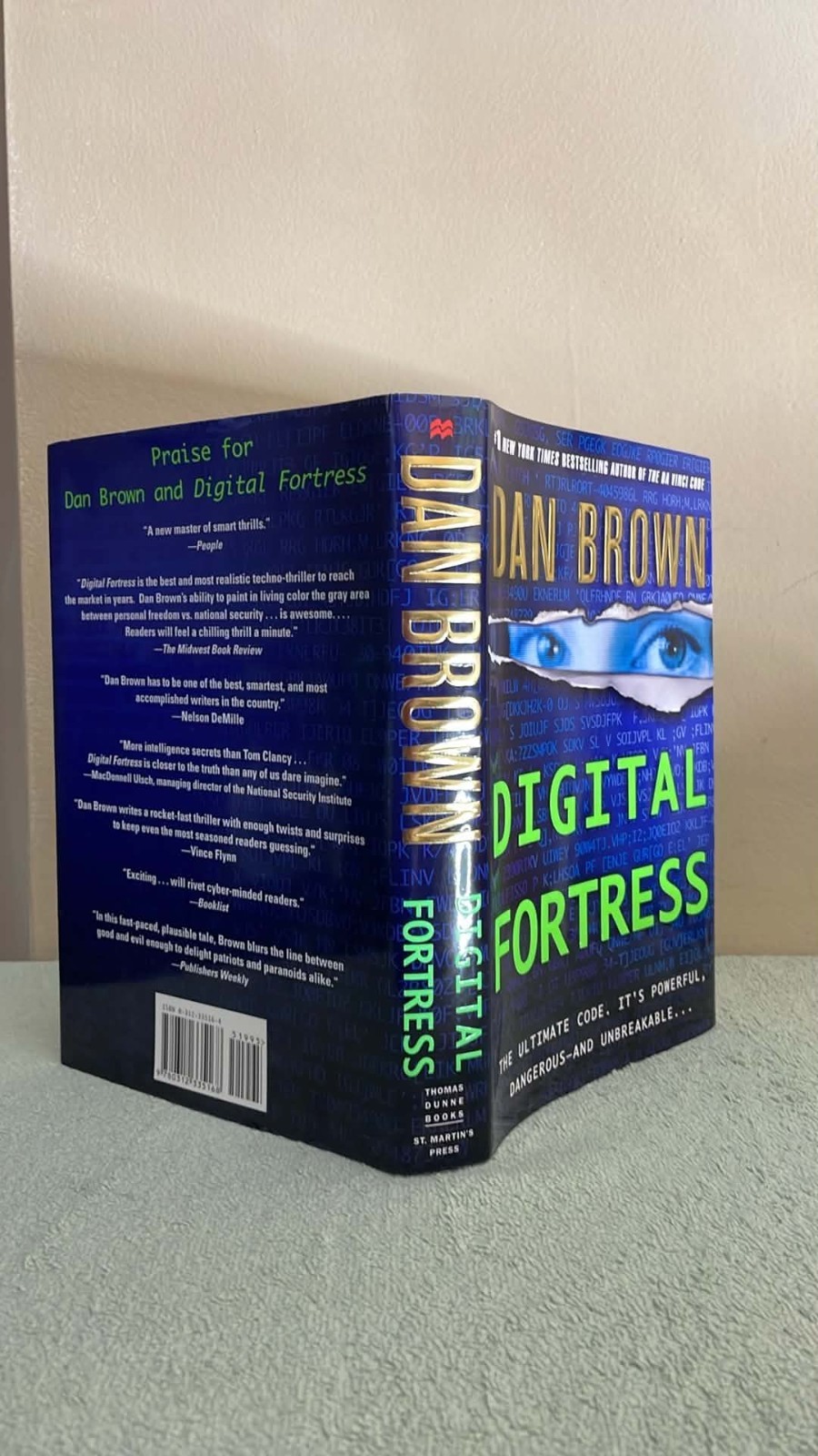 Digital Fortress by Dan Brown, 2004, Revised Edition, 1st Print, Hardcover NF