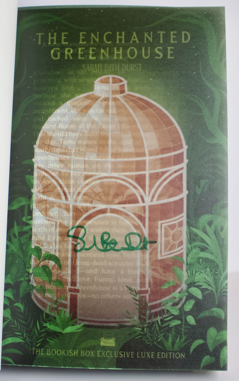 [Unread] *Signed* The Enchanted Greenhouse by Sarah Beth Durst {BookishBox Editi