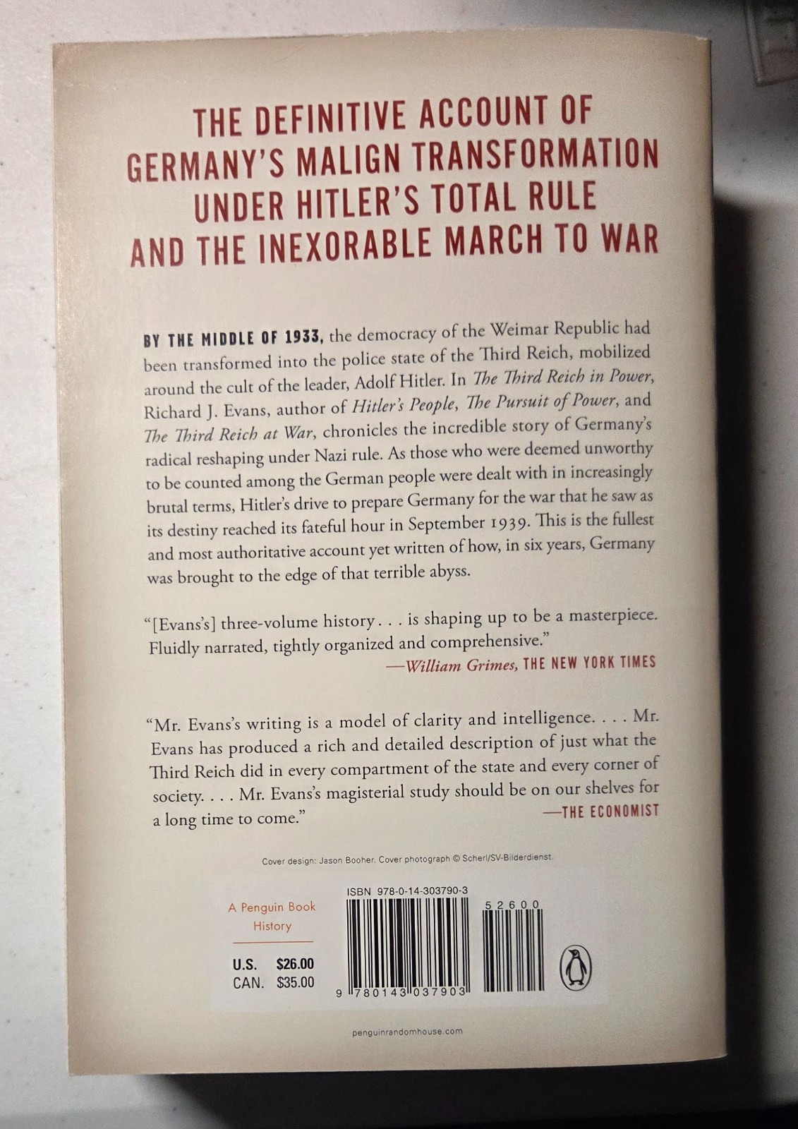 The Third Reich in Power, 1933-1939, Richard J. Evans