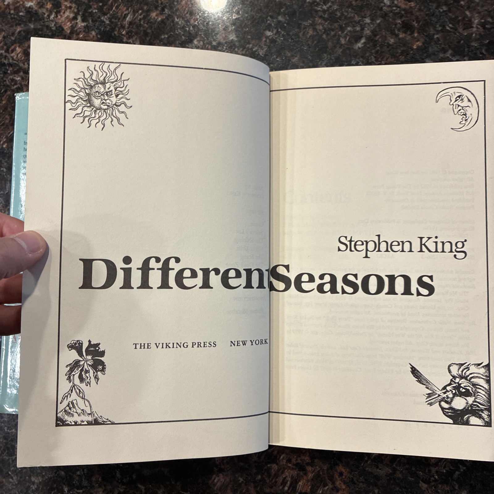 Different Seasons 1982 Stephen King Hard Cover Book Viking Press