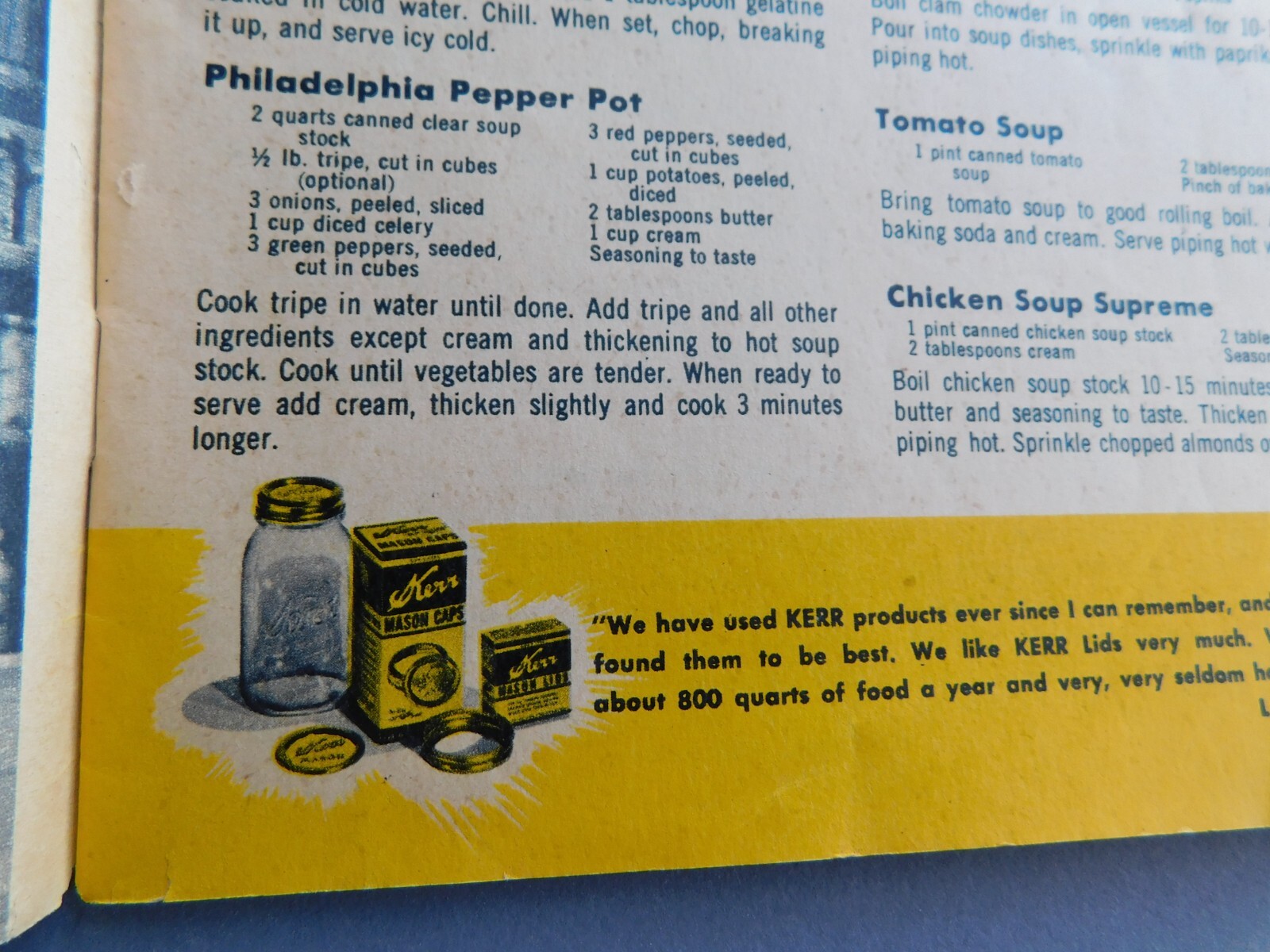 Short Cuts to Good Eating – 1950 Kerr brand Canning Instruction & Recipes