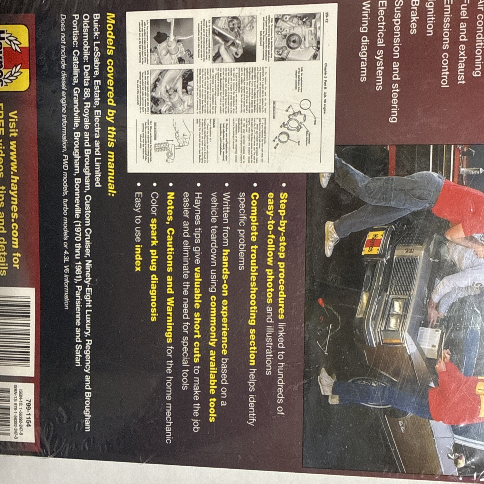 Haynes Buick, Oldsmobile, Pontiac RWD 1970-1990 Repair Manual (#19025)