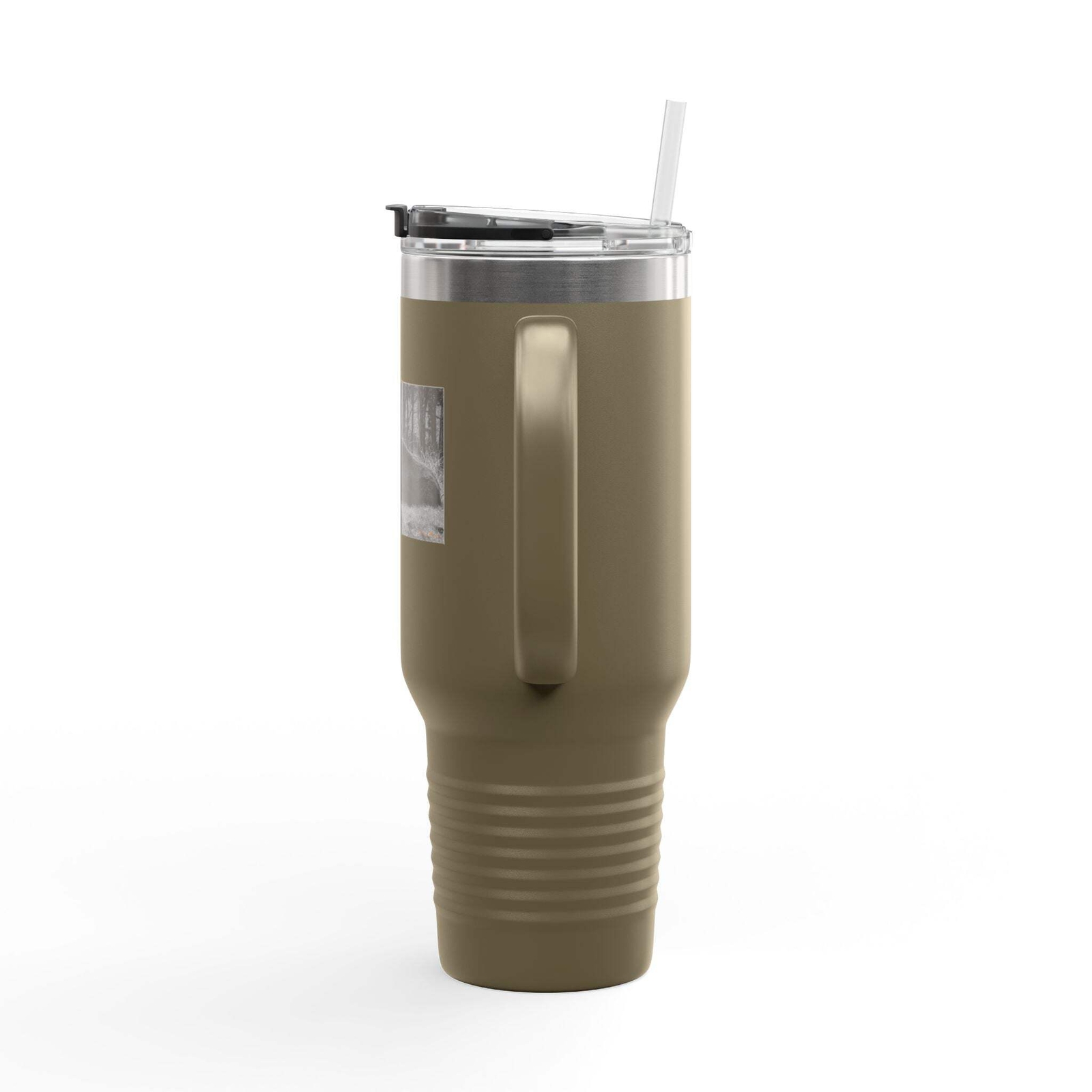 Wildlife-Inspired Insulated Travel Mug – 40oz with Bison Design