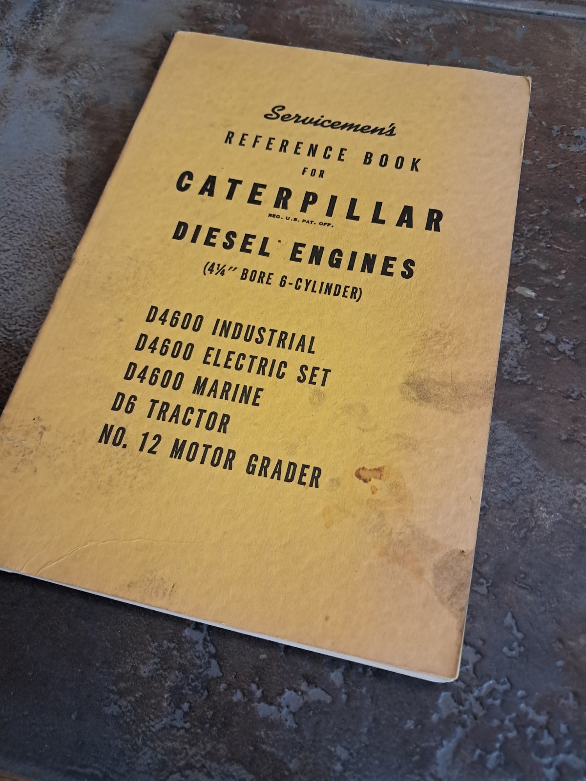 Caterpillar Servicemen Reference Book Diesel Engines 4 1/4″ Bore 6 Cylinder Q30