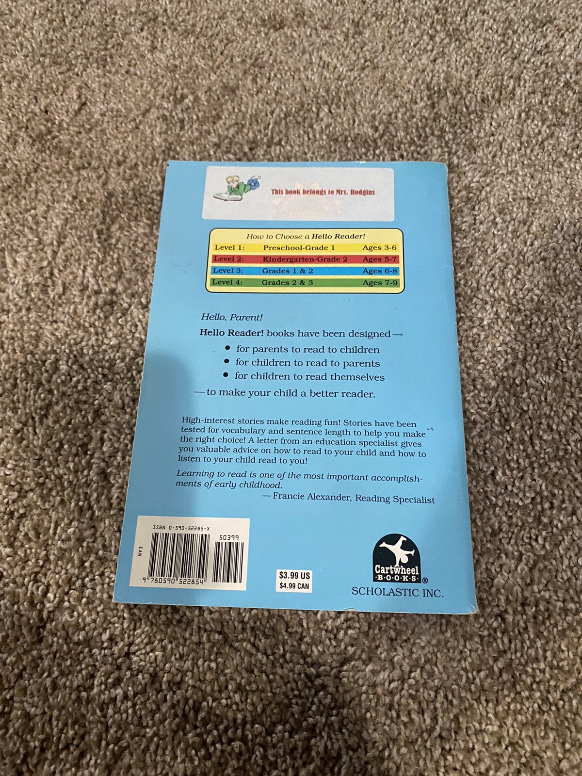 Hello Reader! Science Ser.: Lightning! by Lorraine Jean Hopping (1999, Trade…