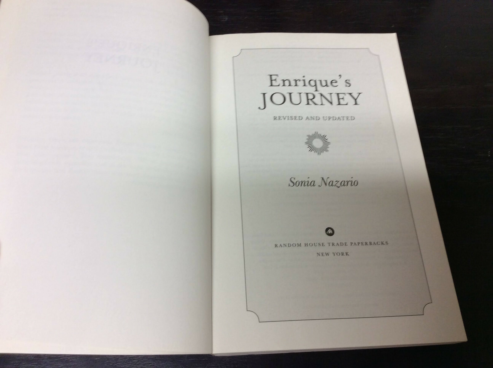 Enrique’s Journey by Nazario, Sonia, (2007 Paperback) Rveised