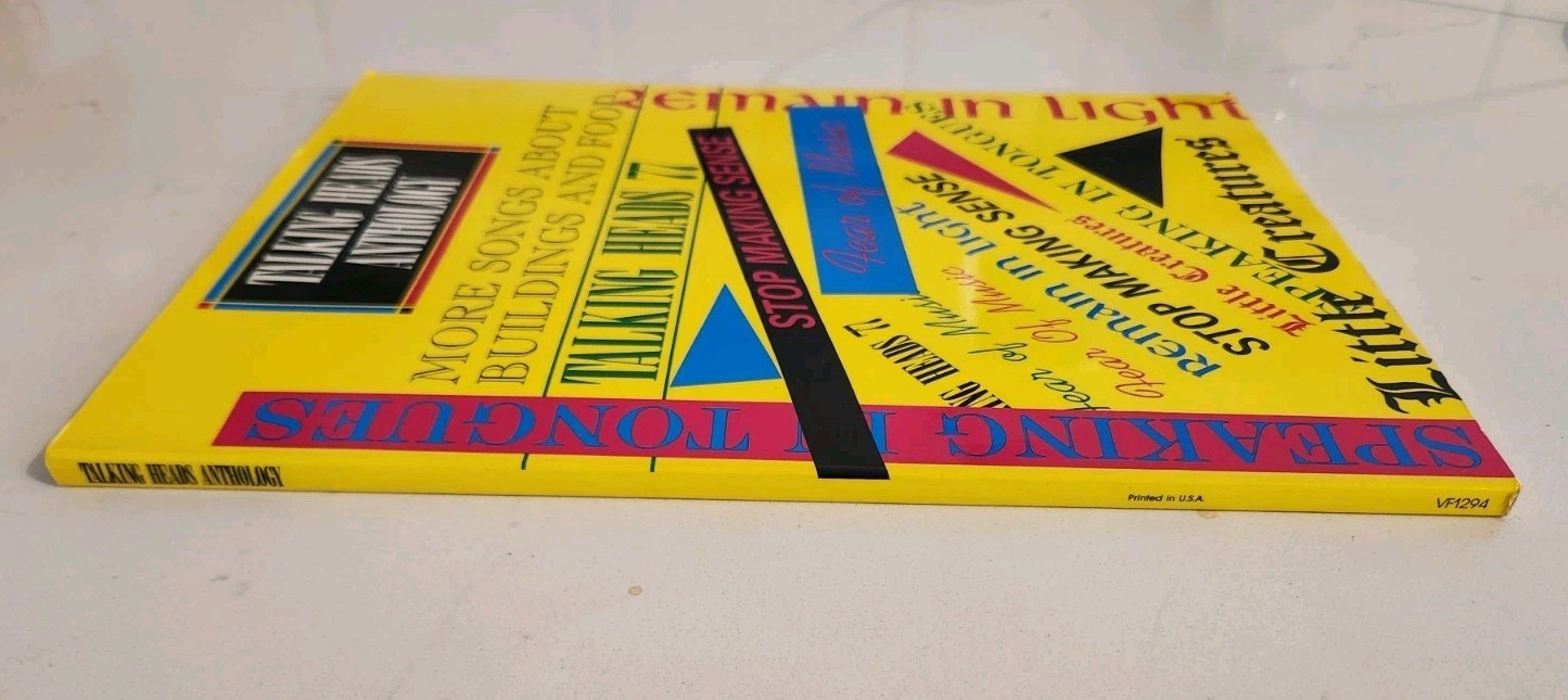 Talking Heads Anthology~Talking Heads~David Byrne~Excellent Music Book fr. 1986!