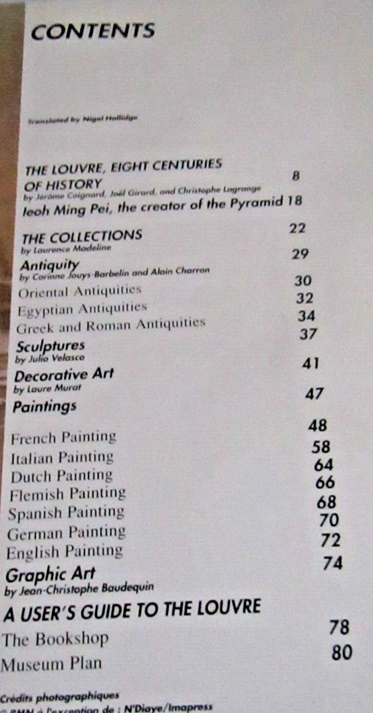THE GRAND LOUVRE BEAUX ARTS PAPERBACK BOOK 2007 8.5 X 11 INCHES 35 PAGES