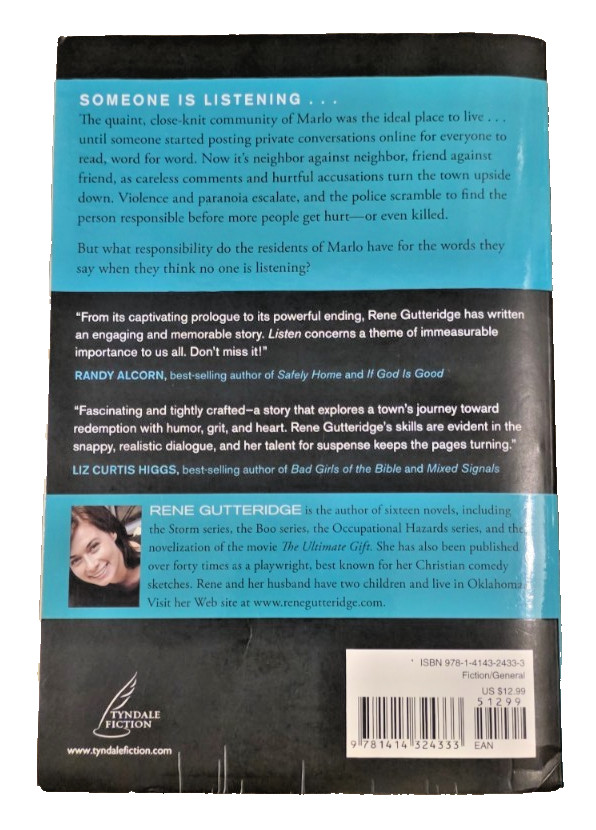 Listen by Josh McDowell and René Gutteridge (2010, Paperback) Inspirational Fic