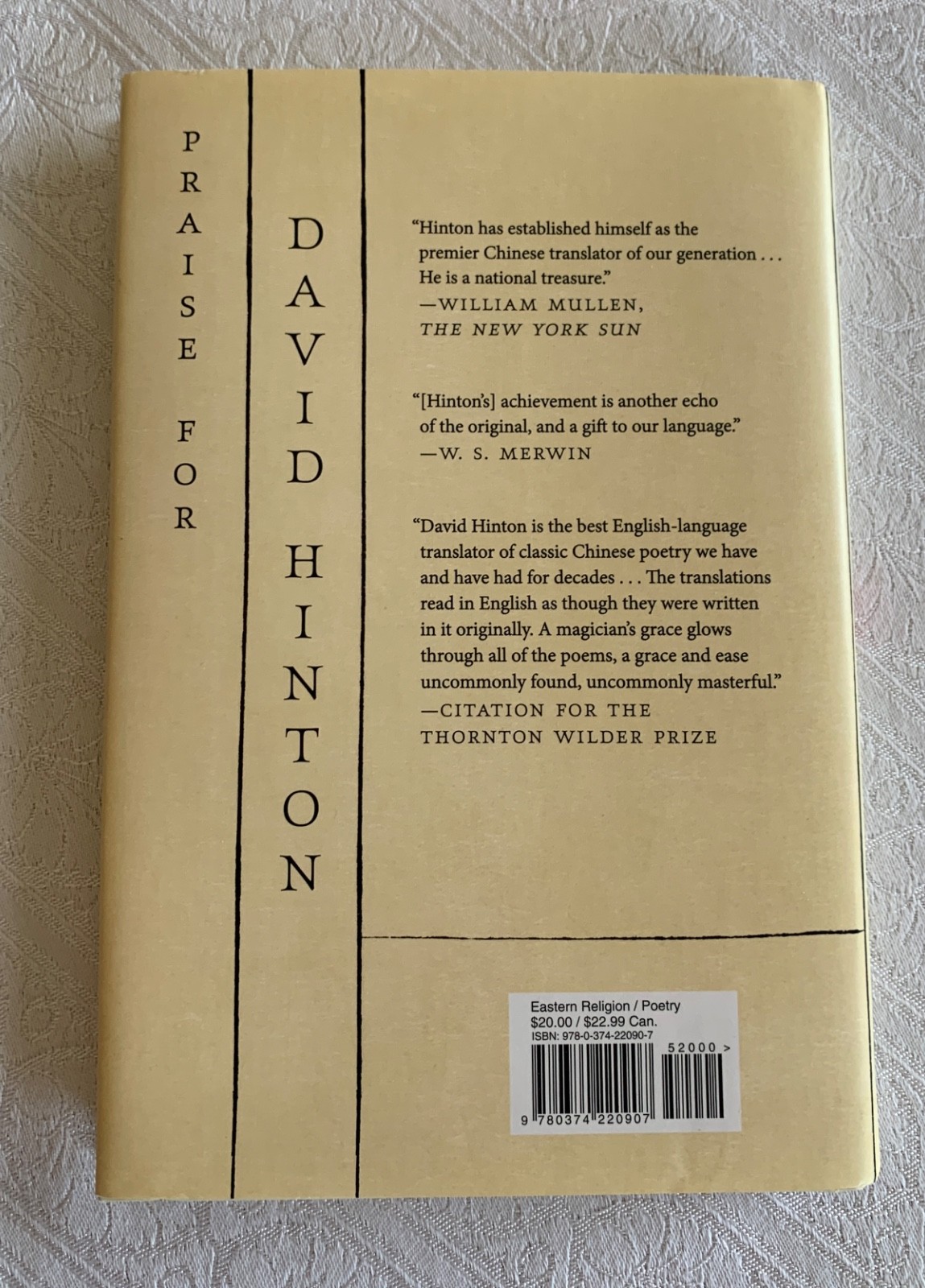 I Ching:The Book of Change New Translation David Hinton HC Dust Jacket Like New