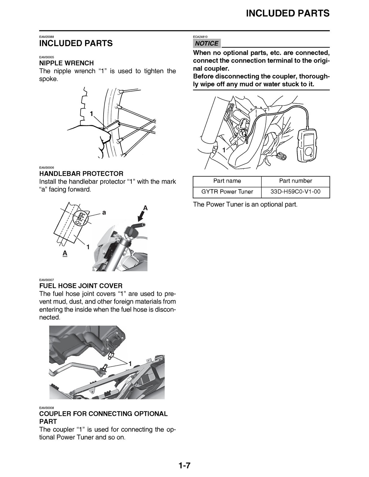 YAMAHA 2020 WR250F Service Manual – CLOSURE – JACKET – XL FOLDOUT PAGES
