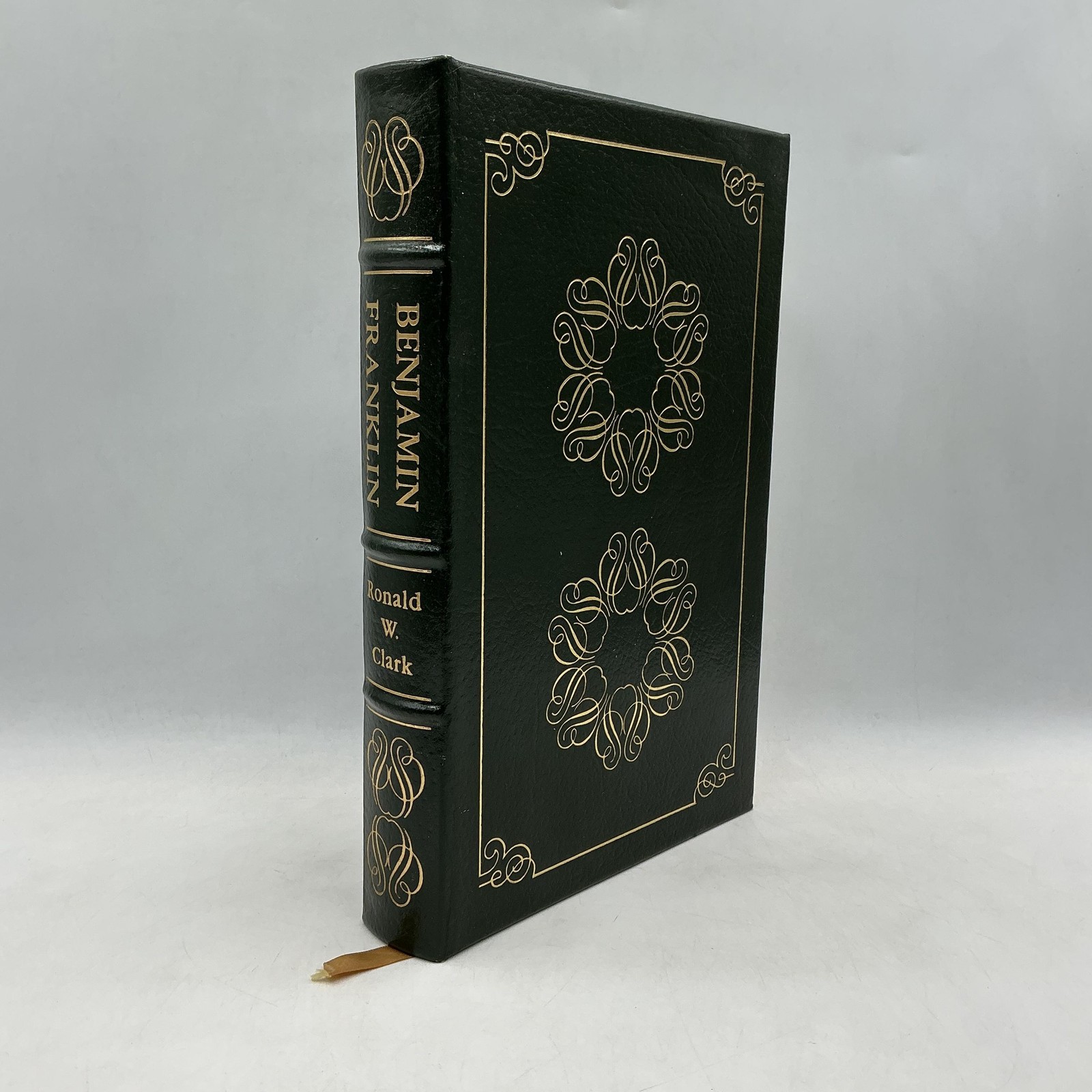 Benjamin Franklin A Biography Ronald W. Clark The Easton Press Leather Green