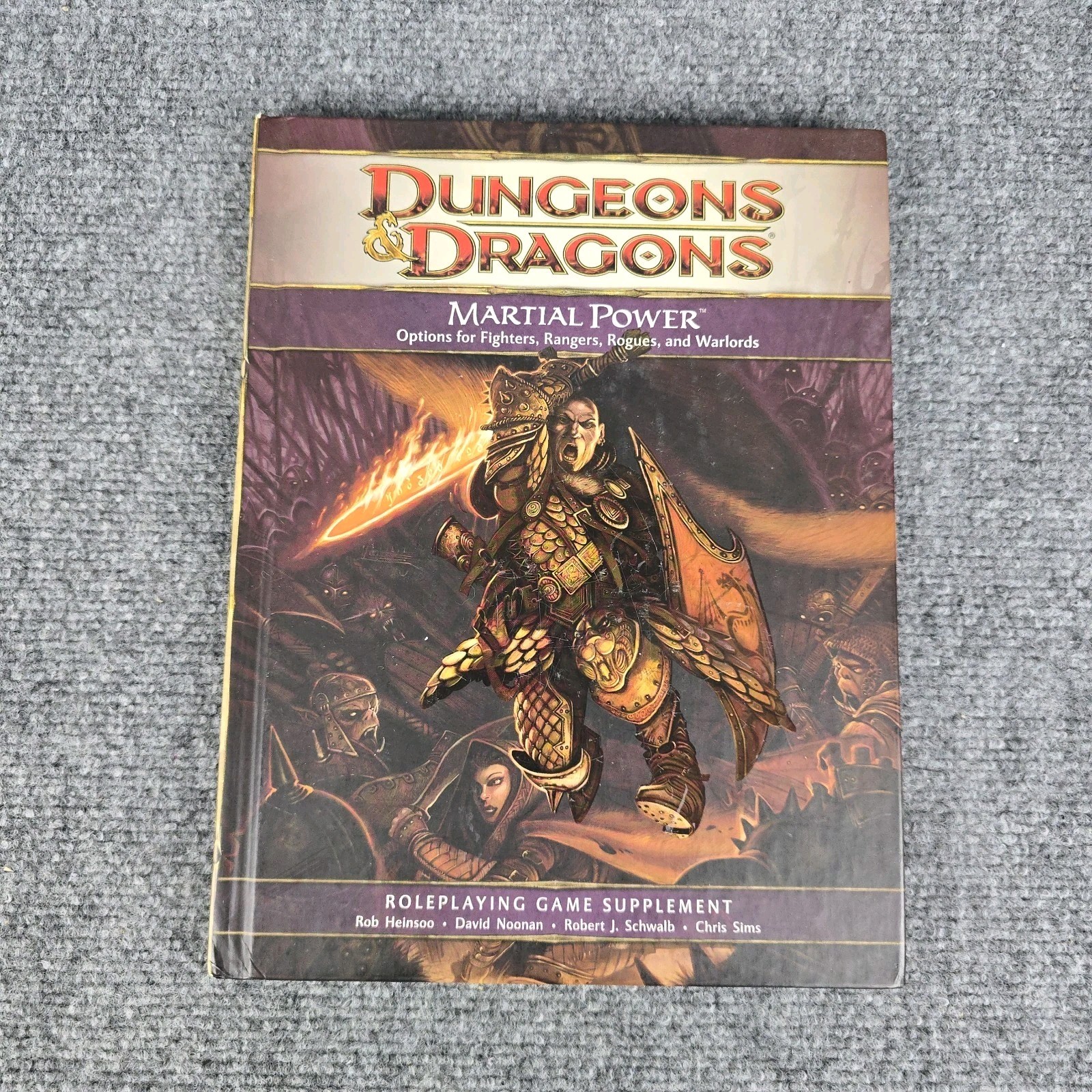 Dungeons & Dragons Martial Power by Wizards RPG Team (2008, Hardcover) D&D