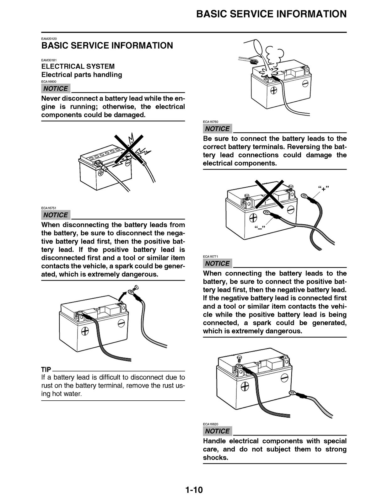 YAMAHA 2020 WR250F Service Manual – CLOSURE – JACKET – XL FOLDOUT PAGES