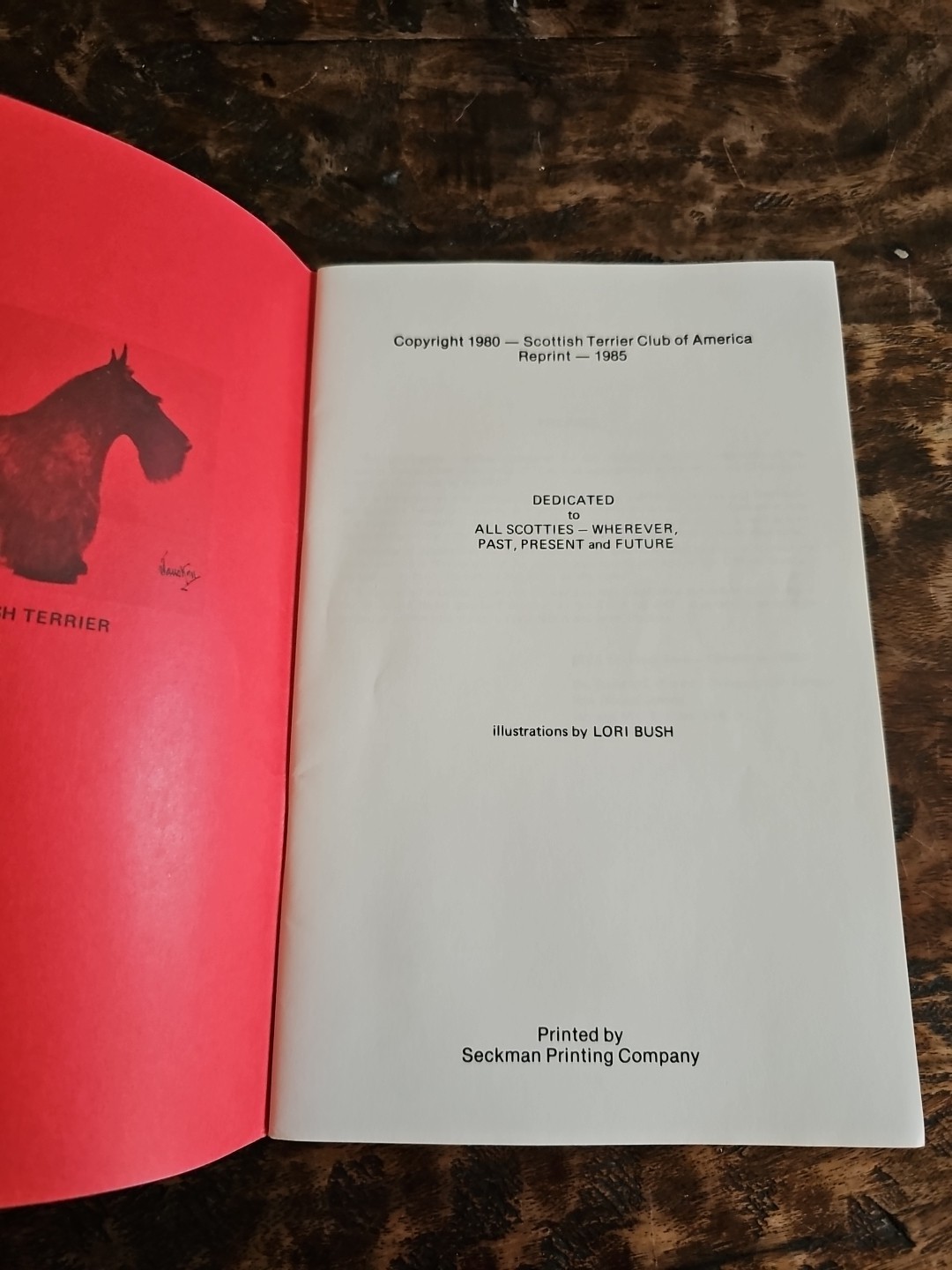 1985 STCA Scottish Terrier Standard Illustrated Lori Bush Judge Packet