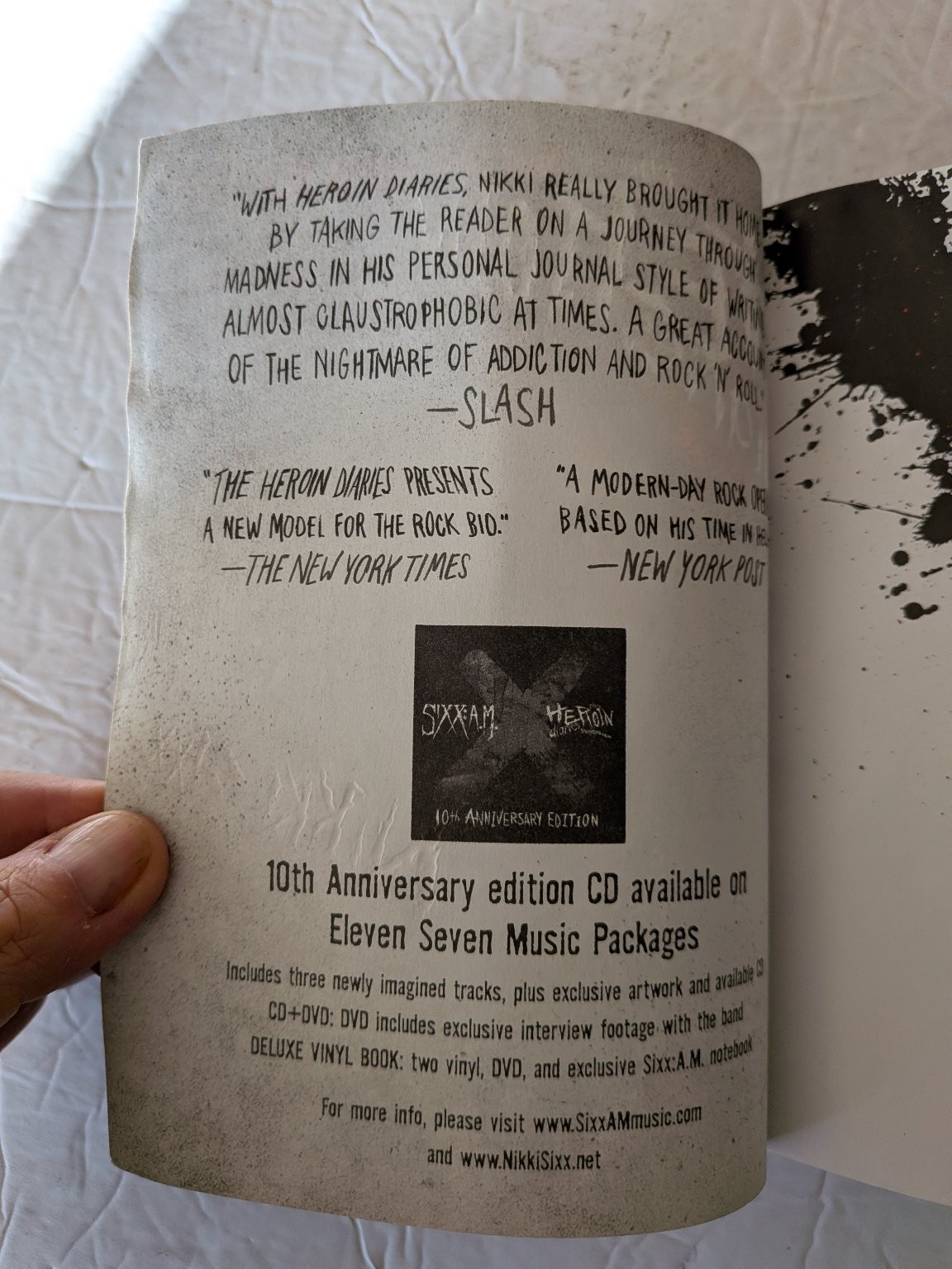 The Heroin Diaries Nikki Sixx 2017 Ten Year Anniversary Edition Memoir ACCPT