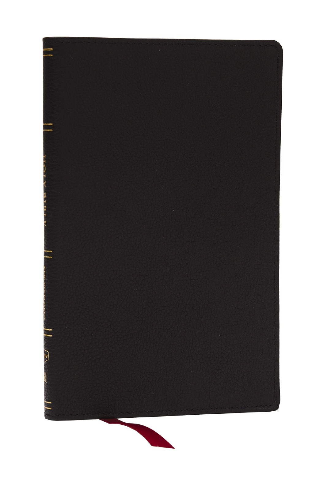 KJV, Personal Size New Testament, Black Genuine Leather, Red Letter, Comfort