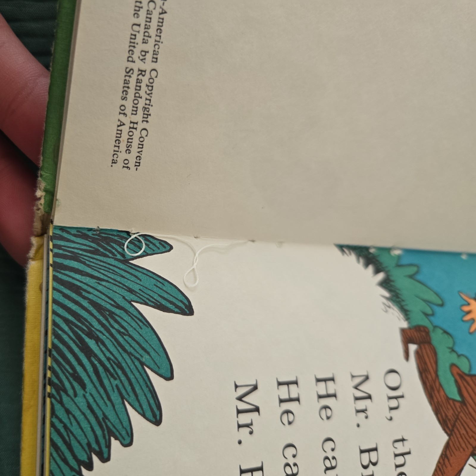 First Book Club Edition Mr. Brown Can Moo! Can You? By Dr. Suess 1970