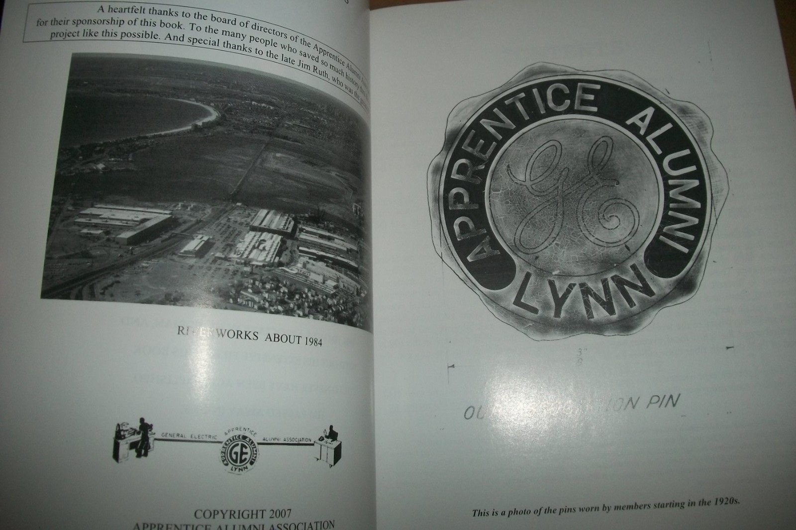 rare GE General Electric Lynn MA Massachusetts 1897-1989 Riverworks Plant PB EX