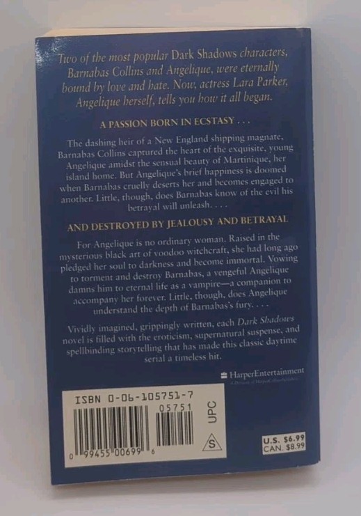Signed! Angelique’s Descent by Lara Parker (1998, HarperEntertainment)