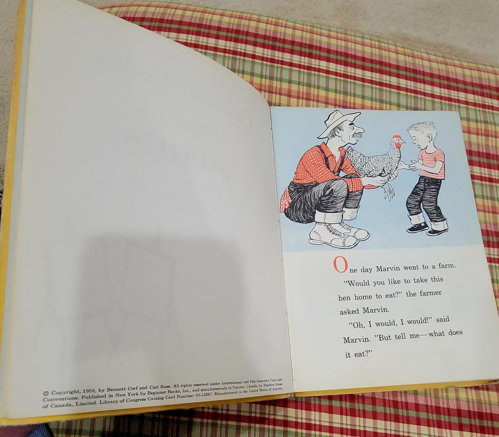 Dr. Seuss Beginner Books Vintage 1959 Book of Laughs By: Bennett Cerf