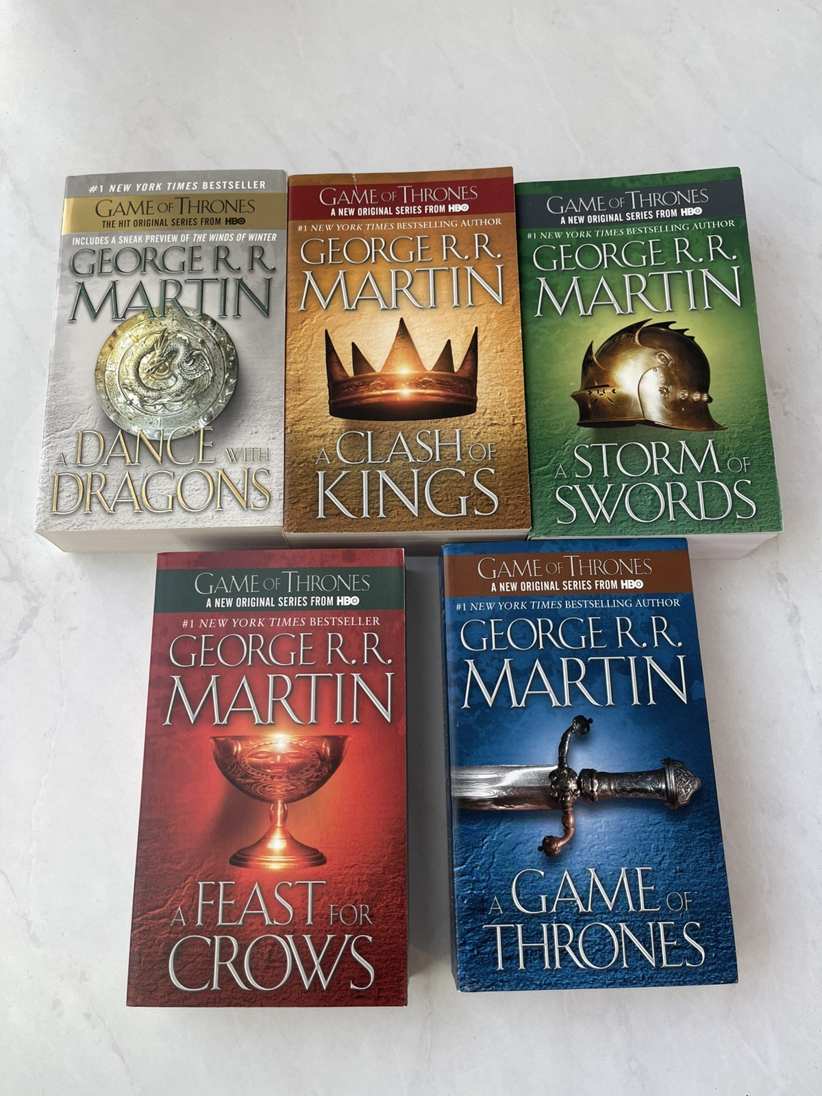 5 Book Set Game of Thrones (A Song of Ice & Fire) by George R. R. Martin (2013)