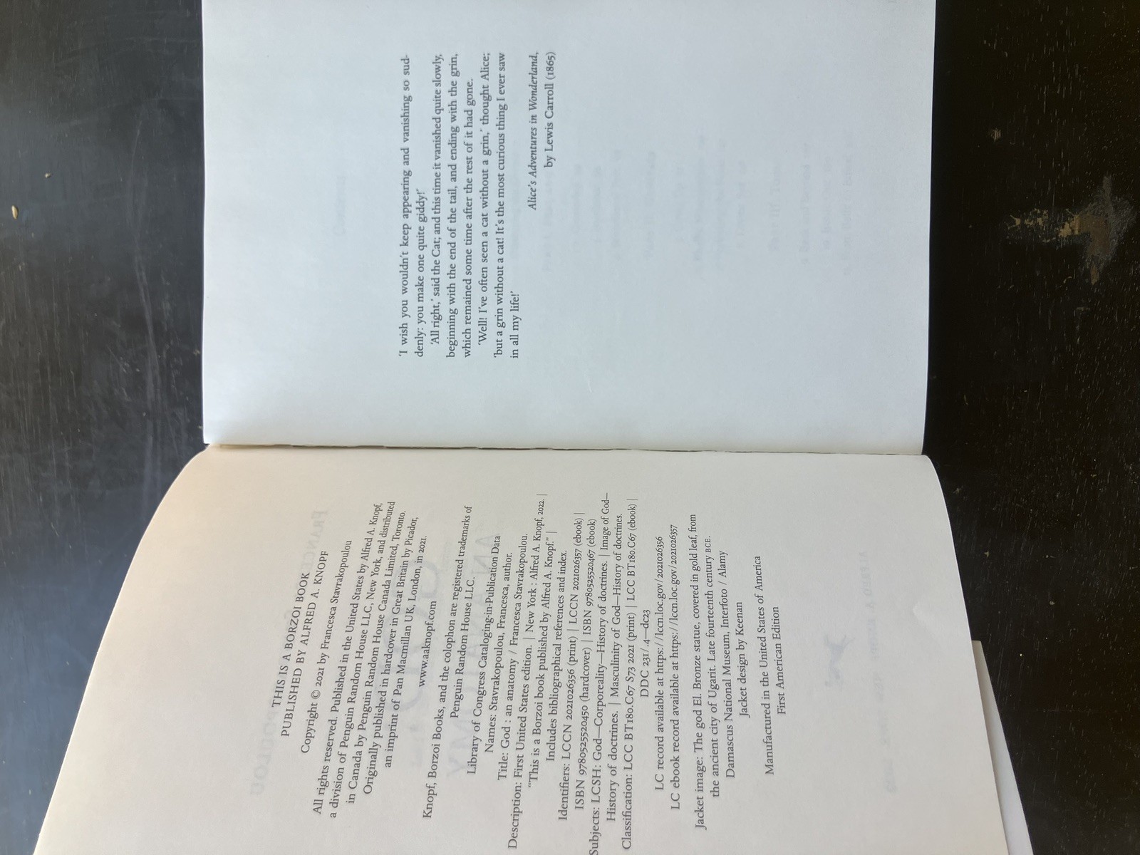 God: An Anatomy – Hardcover By Stavrakopoulou, Francesca – never read hardcover