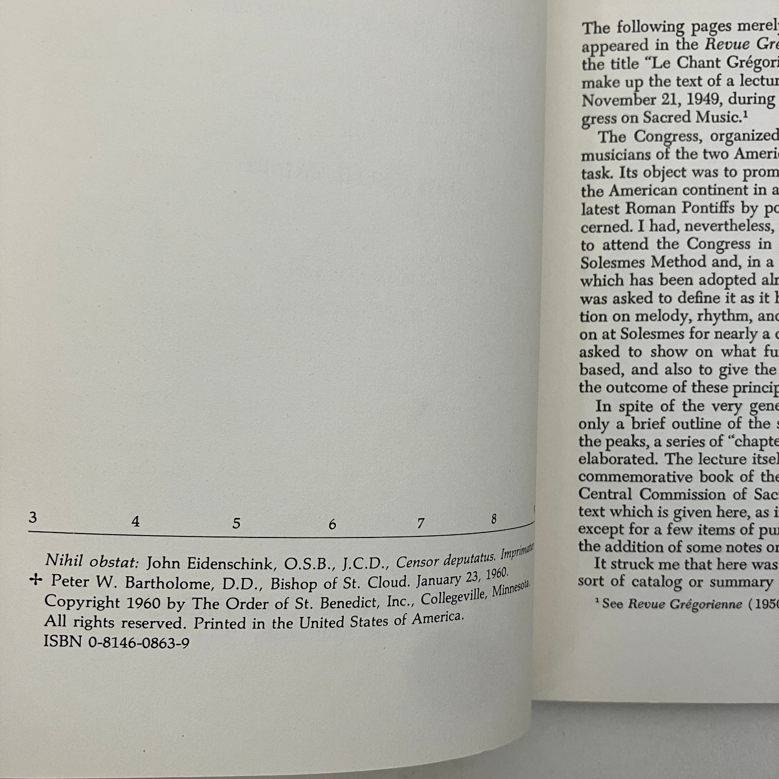 Solesmes Method Vintage 1960 Trade Paperback Joseph Gajard Liturgical Press GOOD